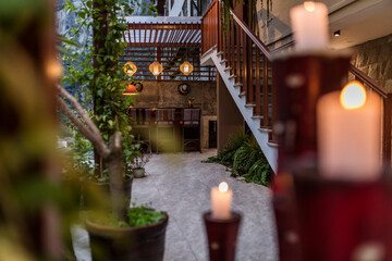candles in the church