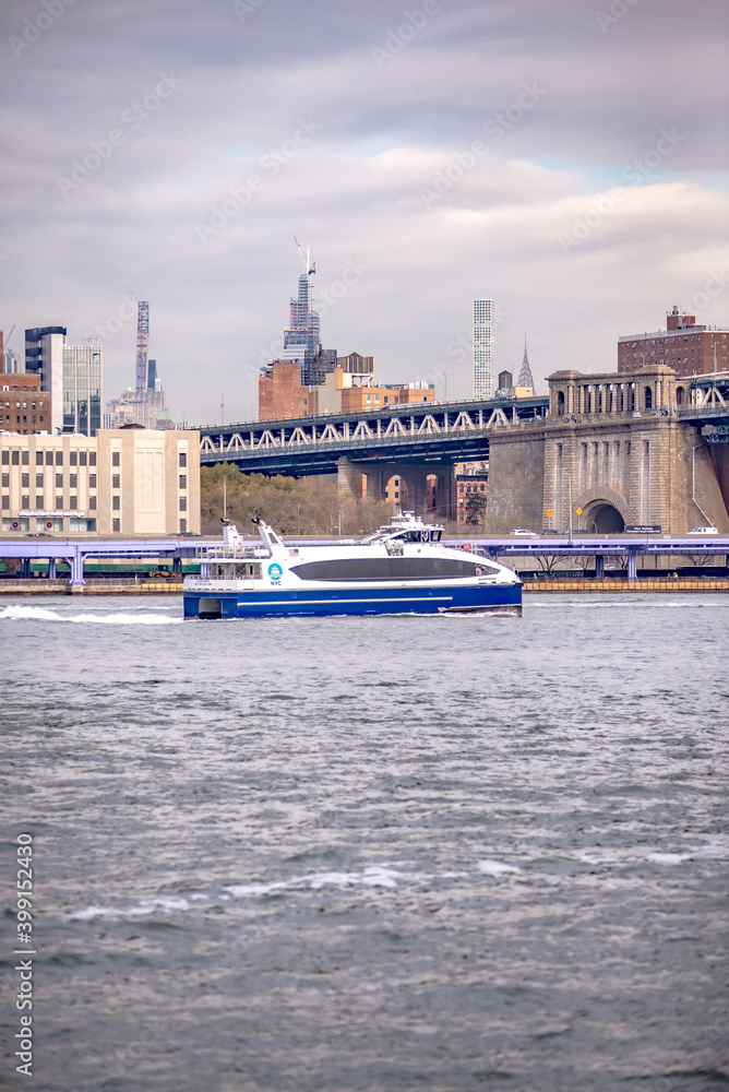 Canvas Prints lower manhattan new york city panorama