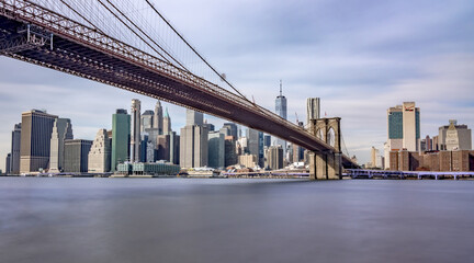 Fototapeta na wymiar new york city skyline manhattan panorama view