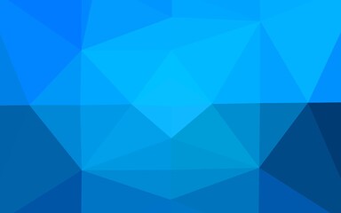 Light BLUE vector polygonal template.