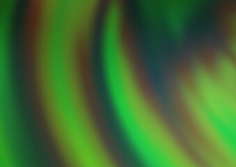 Light Green vector pattern with bent ribbons.