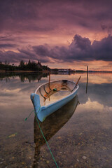 boats on the lake