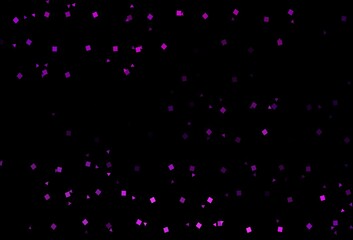 Fototapeta na wymiar Dark Purple vector pattern in polygonal style with circles.