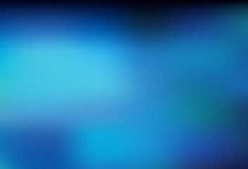 Dark BLUE vector blurred background.