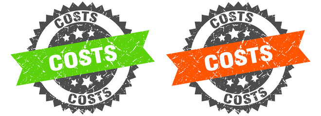 Obraz premium costs band sign. costs grunge stamp set