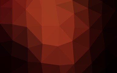 Dark Red vector low poly layout.