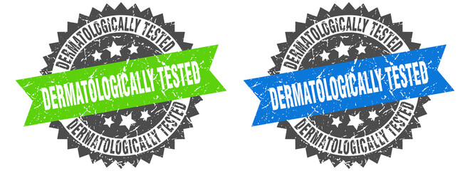 dermatologically tested band sign. dermatologically tested grunge stamp set