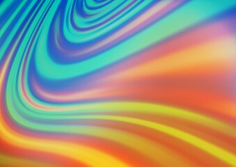 Light Blue, Yellow vector glossy bokeh pattern.