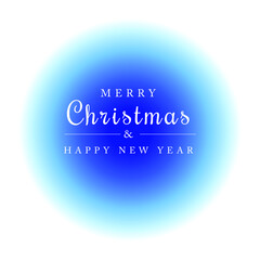 Merry christmas and happy new year minimalist design for digital card or social media, vector illustration