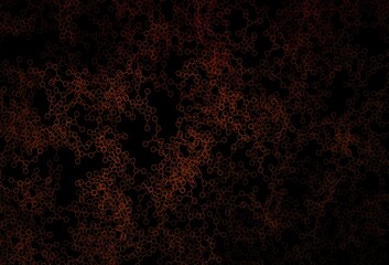 Dark Red vector backdrop with artificial intelligence data.