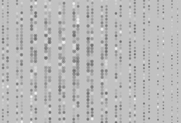 Light Silver, Gray vector cover with beautiful snowflakes.