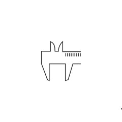 caliper icon vector illustration design