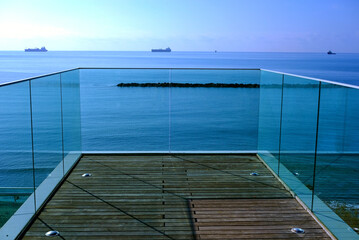 observation deck overlooking the sea