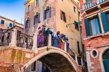 Famous carnival in Venice, Italy