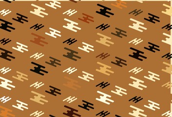 Light Orange vector pattern with narrow lines.