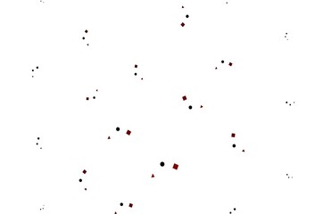 Light Red vector pattern in polygonal style with circles.