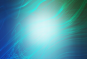 Light Blue, Green vector blurred bright template.