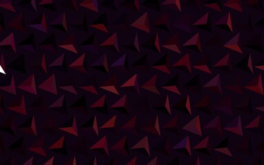 Obraz premium Dark Purple vector backdrop with lines, triangles.
