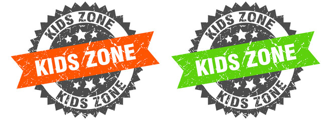 kids zone band sign. kids zone grunge stamp set