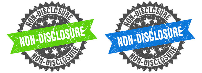 Obraz premium non-disclosure band sign. non-disclosure grunge stamp set