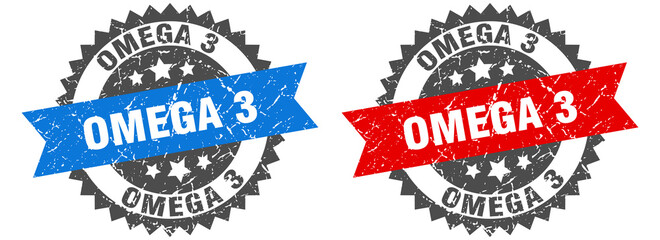 omega 3 band sign. omega 3 grunge stamp set