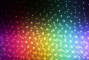 Dark Multicolor vector background with spots.