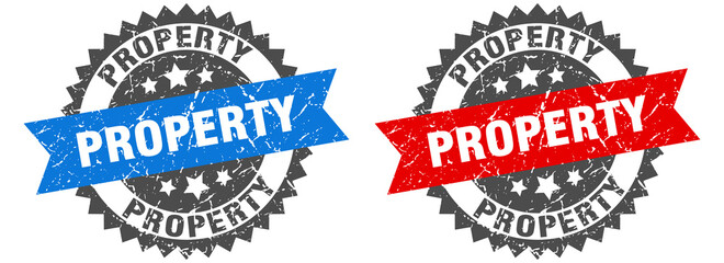 property band sign. property grunge stamp set