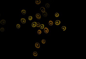 Dark Orange vector layout with circle shapes.