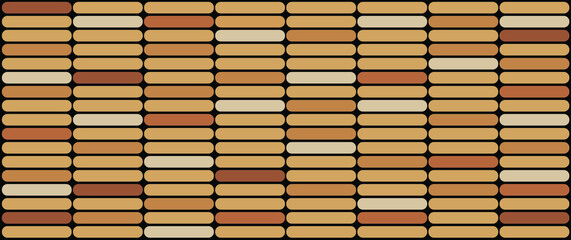 Brick wall, Vintage orange bricks wall texture background for graphic design, Vector