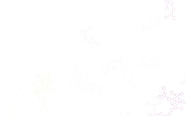 Light Pink, Yellow vector backdrop with artificial intelligence data.