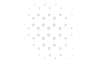 Light black vector background with bubbles.