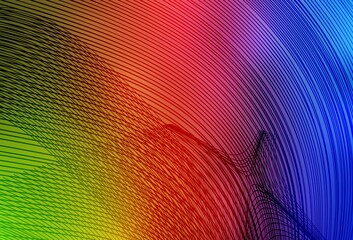 Obraz premium Light Multicolor vector pattern with wry lines.