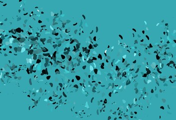 Light BLUE vector background with abstract forms.