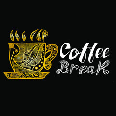 Coffee Break, illustration of a cup of coffee