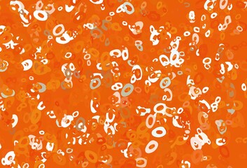 Light Orange vector texture with disks.