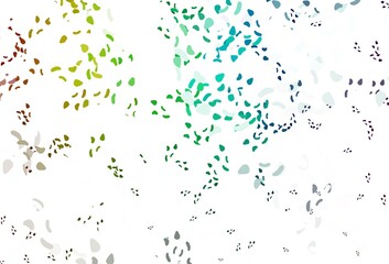 Light multicolor, rainbow vector background with abstract forms.