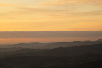 Sunrise over mountains