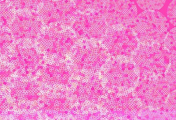 Light Pink, Yellow vector template with circles.