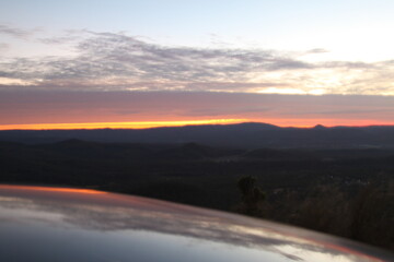 Fototapeta na wymiar Sunrise over mountains