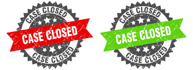 case closed band sign. case closed grunge stamp set