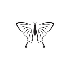 Butterfly icon design template vector isolated illustration