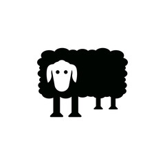 Sheep icon design template vector isolated illustration
