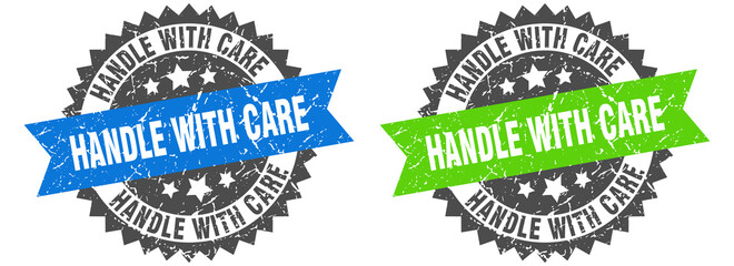 handle with care band sign. handle with care grunge stamp set