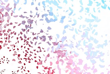 Light Blue, Red vector texture with random forms.