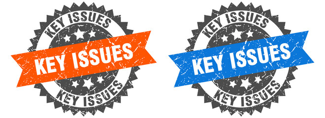 Obraz premium key issues band sign. key issues grunge stamp set