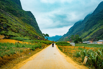 Fototapeta na wymiar Beautiful landscapes in Ha Giang, Vietnam