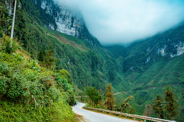 Fototapeta na wymiar Beautiful landscapes in Ha Giang, Vietnam