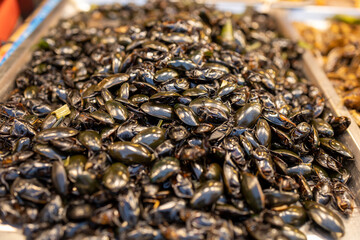 Insects as Thai street food snack