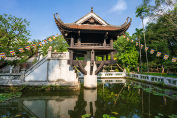 One Pillar pagoda, often used as a symbol for Hanoi, in Hanoi, Vietnam