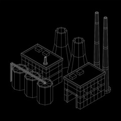 Industrial building factorie facilitie power plant